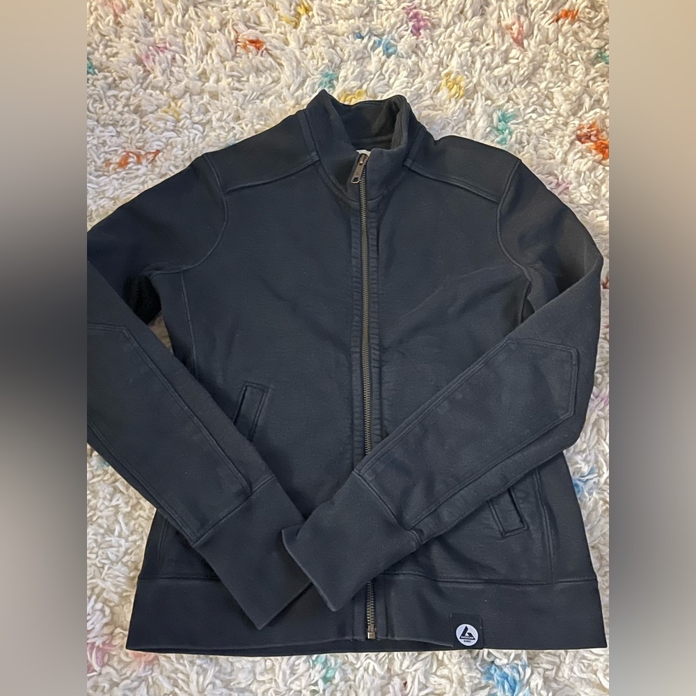 American Giant Full-Zip Hoodie small woman black